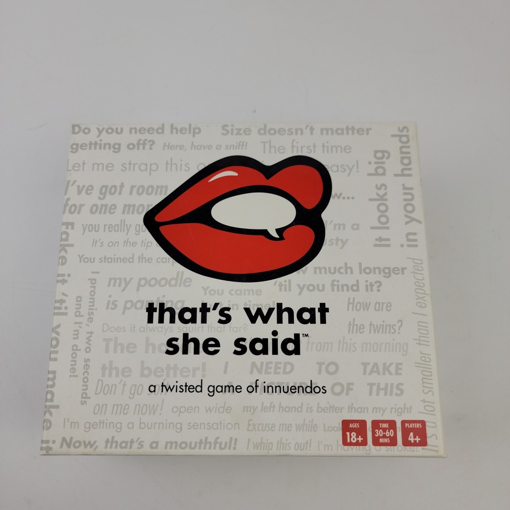 Thats What She Said Twisted Game of Innuendos Adult Party Card Game 18+ 1581